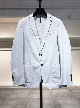 S-小M穿 LIU JO MAN 男款浅灰色洋装西服 588