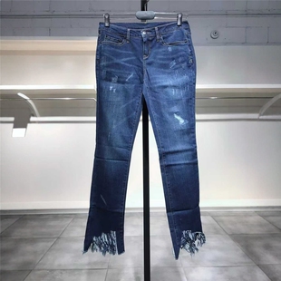 LOVE 牛仔裤 M穿 430 破洞毛边女装 GEORGE 款 时尚