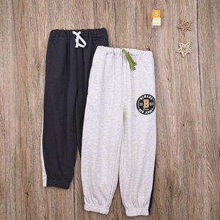长裤 大PP裤 子男童休闲裤 运动裤 哈伦裤 外贸日单男宝春秋毛线圈卫裤