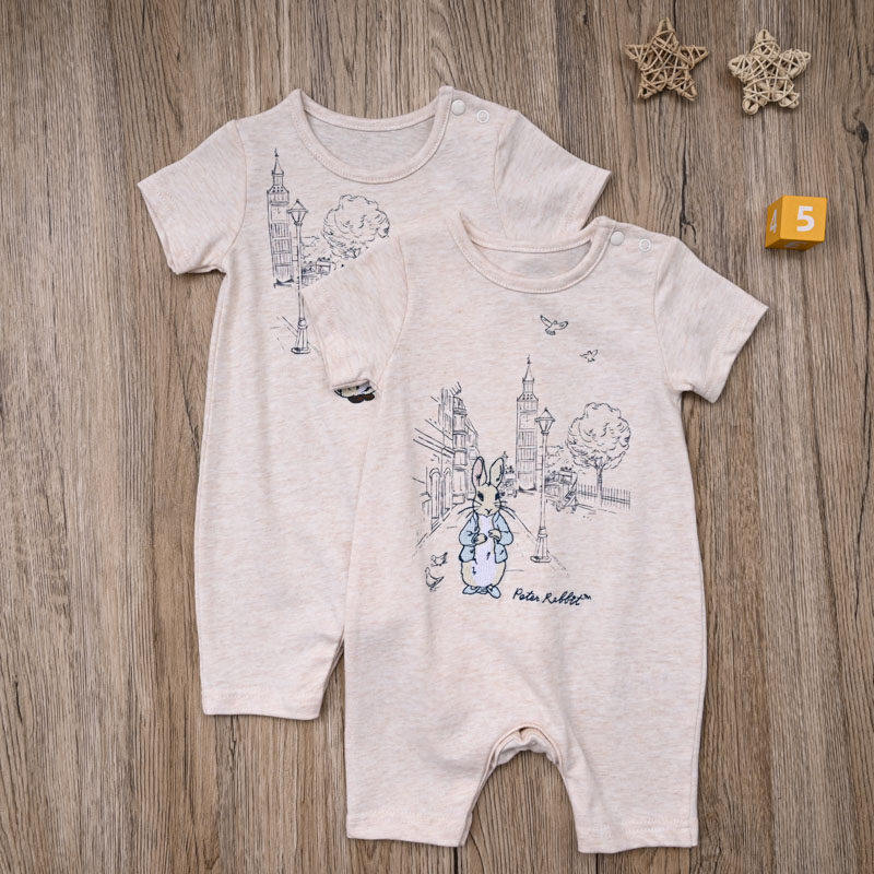 PT外贸欧美 男宝夏款纯棉短袖连体衣 婴儿平角短爬服连身衣哈衣,童装/婴儿装/亲子装,连身衣/爬服/哈衣,淘宝优惠券,粉丝福利购,淘宝优惠卷