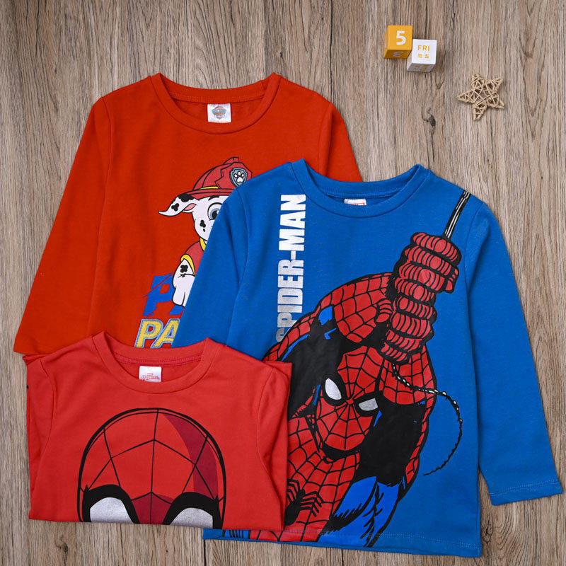 外贸欧美男宝春秋休闲细抓绒衫卡通长袖薄绒上衣男童可爱套头衫,童装/婴儿装/亲子装,T恤,淘宝优惠券,粉丝福利购,淘宝优惠卷