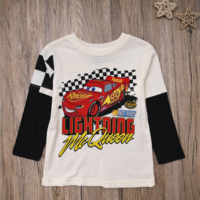 外贸欧美春秋男童棉质长袖T恤 男宝卡通动漫圆领上衣假两件套头衫,童装/婴儿装/亲子装,T恤,淘宝优惠券,粉丝福利购,淘宝优惠卷