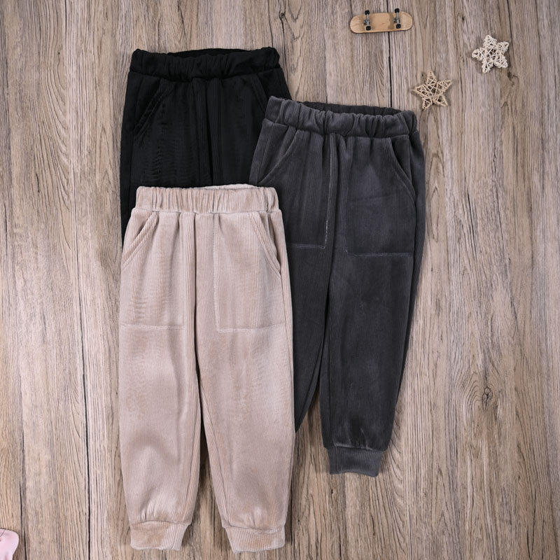 新款外贸韩单男宝秋冬款保暖灯芯绒裤长男童休闲裤哈伦裤运动裤子,童装/婴儿装/亲子装,裤子,淘宝优惠券,粉丝福利购,淘宝优惠卷