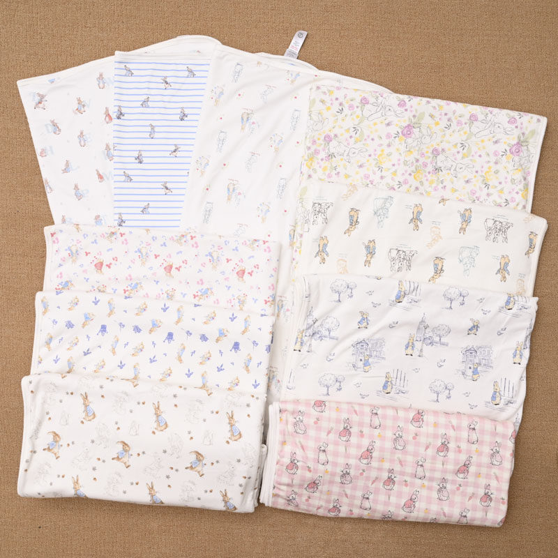 PT外贸欧美春秋婴儿双层抱被子 卡通摇粒绒抱毯 新生儿毯子盖毯