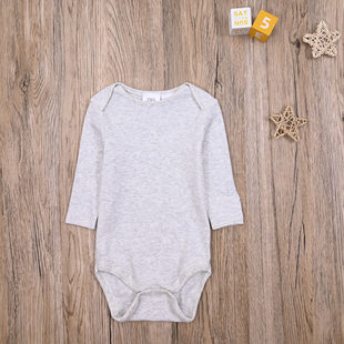 哈衣 纯棉长袖 男宝打底包屁衣新生儿三角爬服 婴儿夏款 ZR外贸欧美