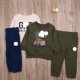 子男童两件套装 GA外贸欧美男宝春秋长袖 长裤 套头卫衣休闲裤 细绒衫
