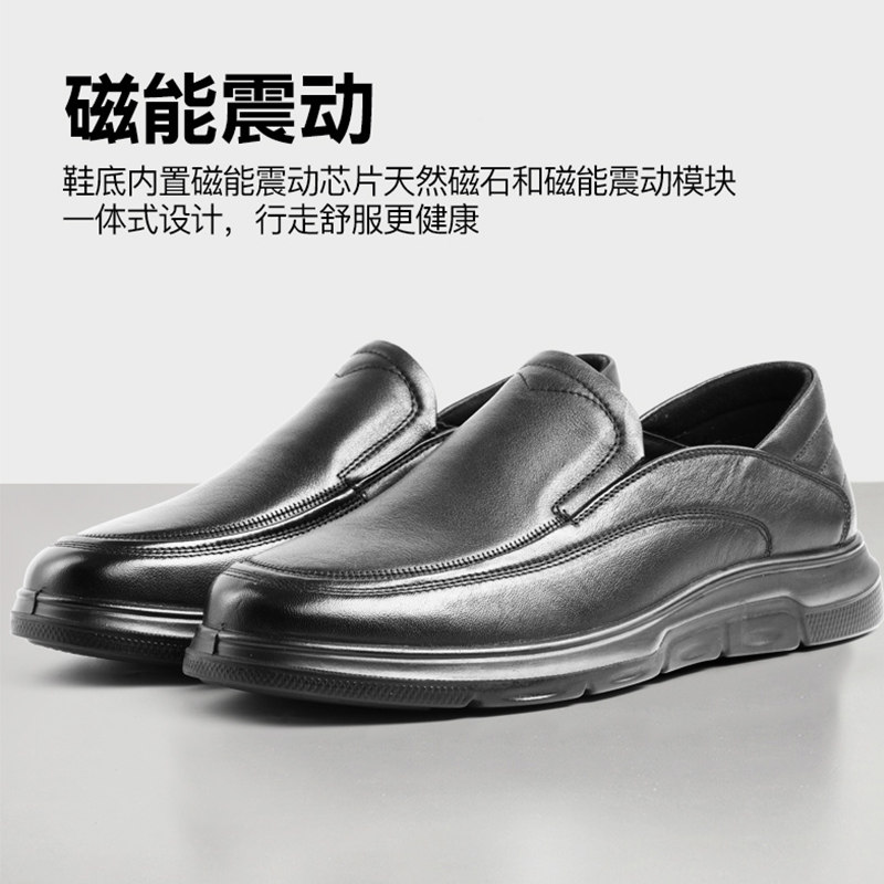 3515真皮透气软底商务休闲皮鞋图片