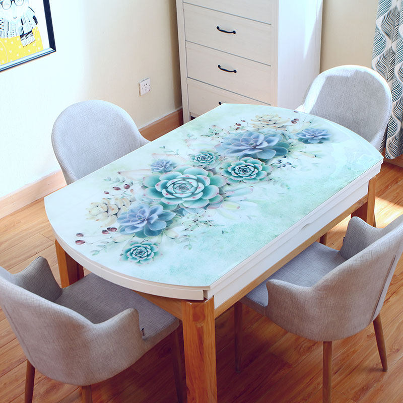轻奢桌布椭圆形餐桌布pvc防水防油防烫免洗桌垫胶垫家用餐桌垫,居家布艺,桌布,淘宝优惠券,粉丝福利购,淘宝优惠卷