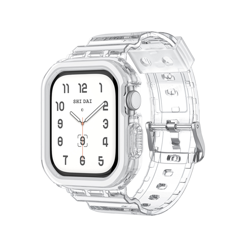 适用AppleWatchUltra2代s9表带液态表壳49mm硅胶一体个性苹果iWatch8手表保护壳全包运动腕带潮牌男女7高级感