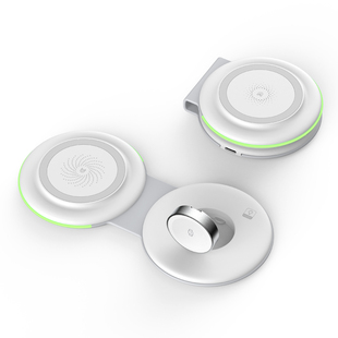 Magsafe二合一适用苹果折叠磁吸无线充电器手表耳机适用iPhone15pro手机 iWatch S8 Ultra S8 AirPods Pro