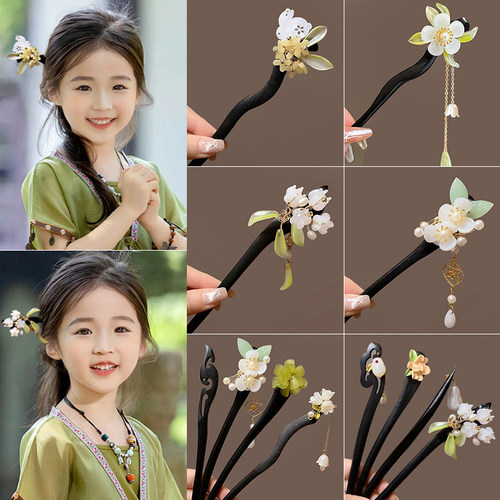 儿童发簪女生古风汉服2026年
