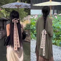 Повязка на голову, китайская шпилька, в цветочек