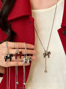 本命年马年项链女2026年新款新年