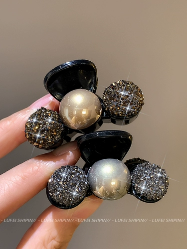 Заколка-крабик, челка для принцессы, заколка для волос, аксессуар для волос, легкий роскошный стиль, коллекция 2023, городской стиль