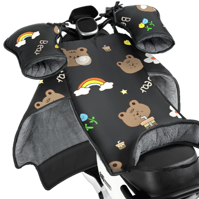 加高护脖冬季分体式挡风被可折叠