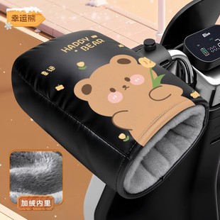 雅迪爱玛电动摩托车手把套通用冬季挡风电瓶车手套保暖加绒棉把套