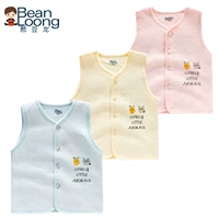 Thận đậu nguyên chất cotton ấm dày áo vest cotton vai nam và nữ áo bé bé áo len trẻ em mùa xuân và mùa thu - Áo ghi lê áo gile cho bé lịch lãm đáng yêu