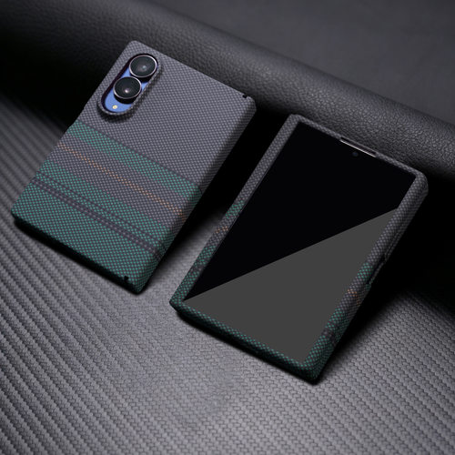适用三星zfold8手机壳galaxy z fold8凯夫拉碳纤维纹理flod8wide侧中轴铰链fodl全包壳膜一体fod轻薄磁吸case
