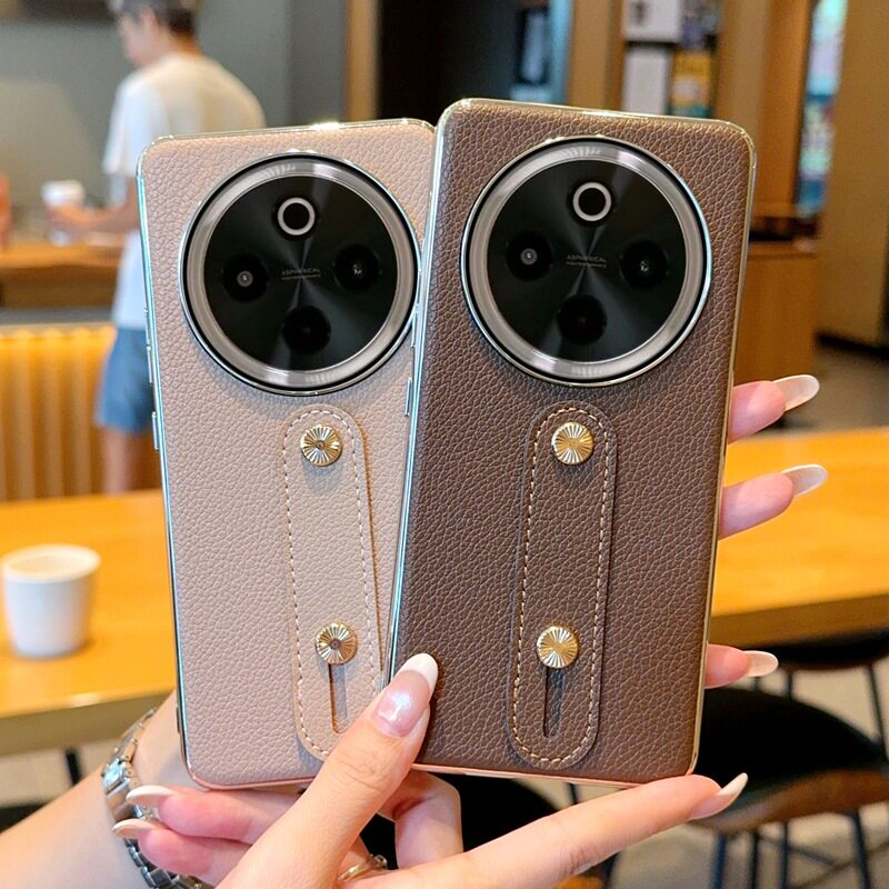 适用vivox300腕带手机壳电镀银vi