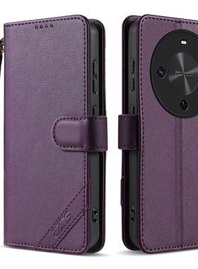 适用华为畅享70x手机壳huawei麦芒30 5g翻盖式皮套tyh641m折叠反盖畅想70x活力版磁扣BRE一AL80插卡槽带挂绳