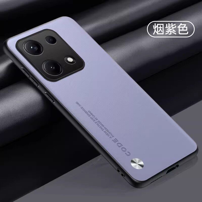 适用红米note14s手机壳redminote14s海外版4g简约素皮小米noto14s全包镜头保护套redmi超薄硅胶notes14皮革男