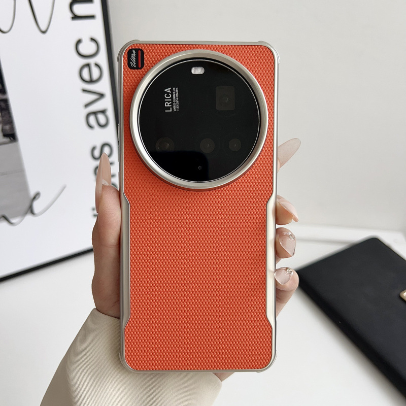 适用小米15手机壳xiaomi14ultra高端电镀皮革mi15pro全包边外壳m15u超薄por素皮uitra气囊utral防摔ml新款por
