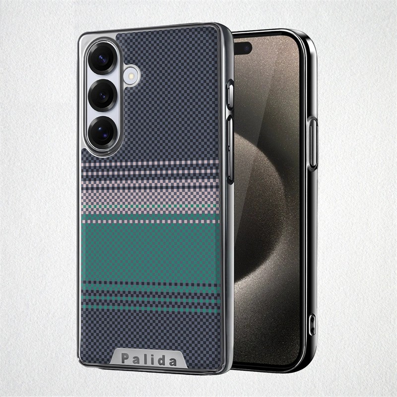 适用三星s25ultra手机壳s24轻奢电镀s25纤维纹s25u全包镜头保护壳uitra个性utral防摔sm一s9280男9310女s9380