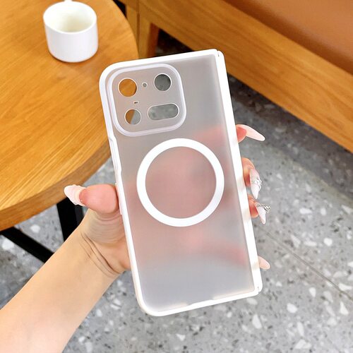 适用谷歌pixel11profold手机壳pixel11 pro fold雾面磨砂透明google双中轴piexl全包边框外壳proflod超薄磁吸