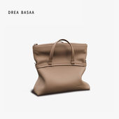 DREA BASAA半山抱抱系列大号手提包小众大容量通勤休闲真皮斜跨包