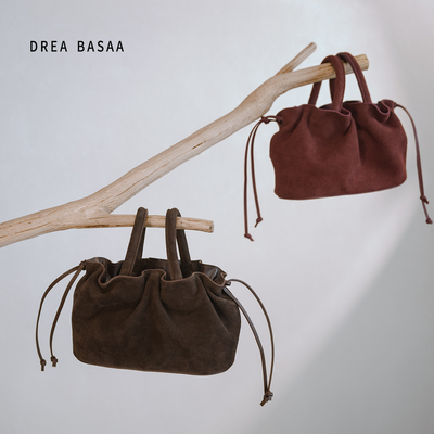 DREA BASAA半山流线包Flow系列小号麂皮绒女包小众斜挎单肩水桶包