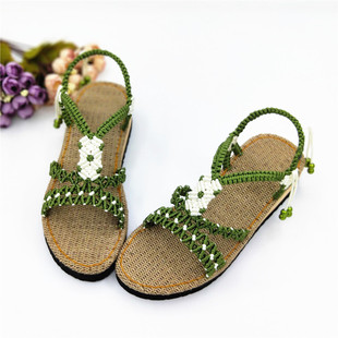 坡跟高台凉鞋材料包手工编织拖鞋中国结线五号线手编丝线夏女家居