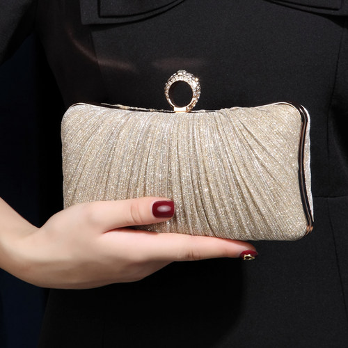 手拿包褶皱时尚气质宴会