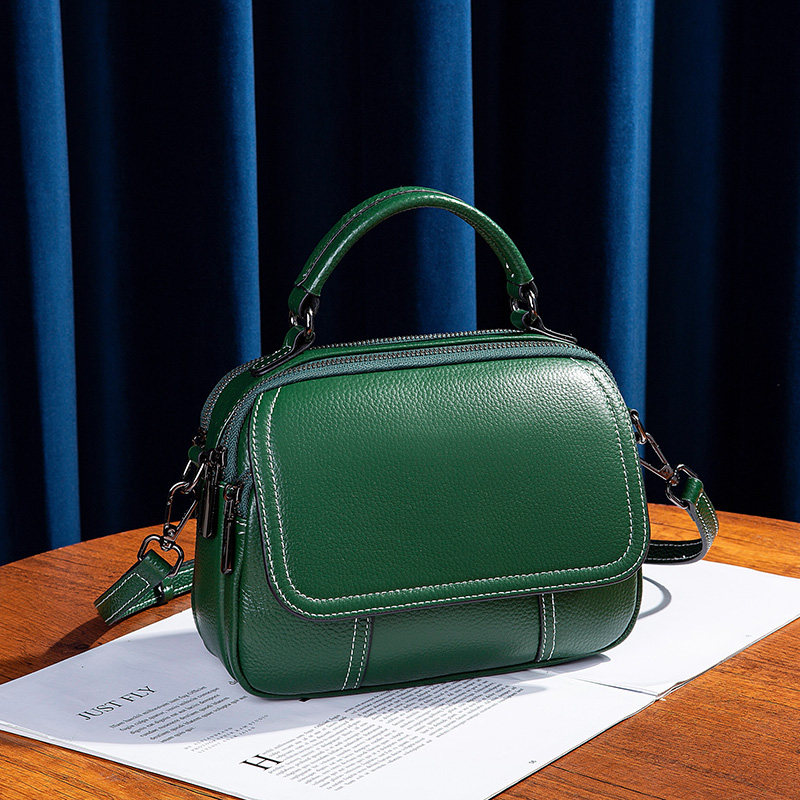 2025新款真皮两根肩带大容量休闲小包纯牛皮斜挎手提小方包女百搭,箱包皮具/热销女包/男包,小方包,淘宝优惠券,粉丝福利购,淘宝优惠卷