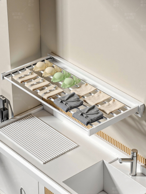 浴室阳台两用可折叠伸缩晾衣架可折叠免打孔壁挂式洗衣台专用晾衣