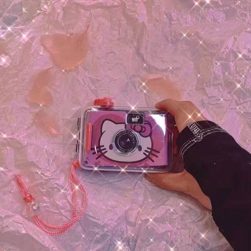 바보 필름 카메라 기능 학생 저렴한 복고풍 휴대용 소형 휴대용 기계식 카메라 충전 없음