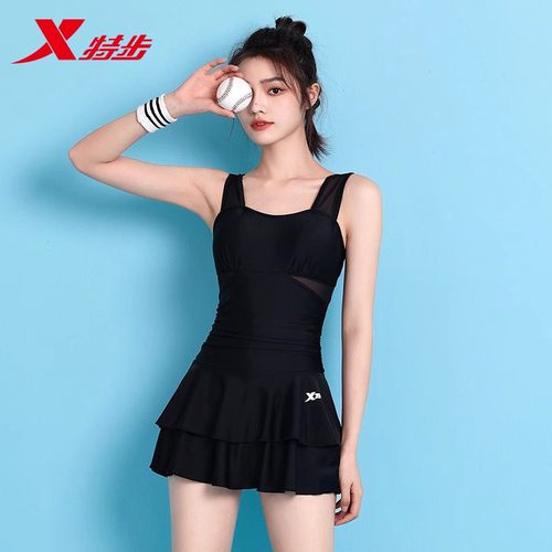 特步泳衣女连体2026新款夏泡温泉