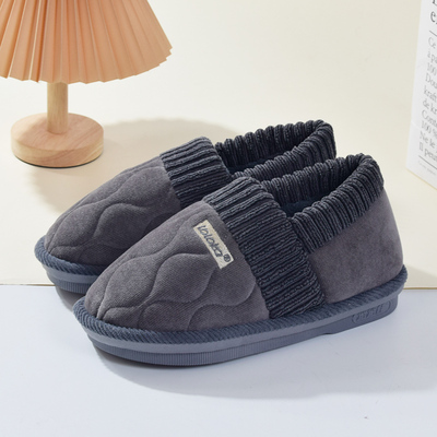 路路佳男士棉拖鞋男款冬季包跟室内家居加绒保暖棉鞋冬天可外穿