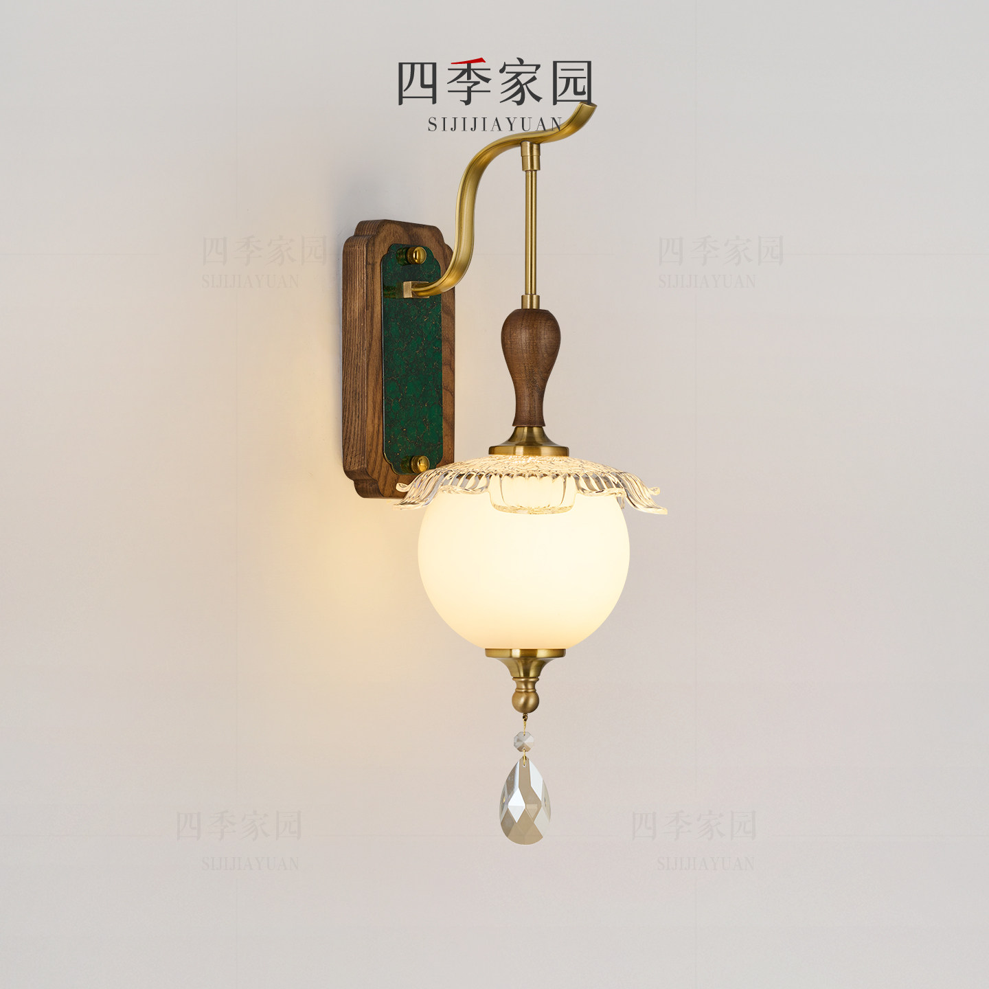 宋式美学壁灯电视客厅灯新中式复古怀旧卧室床头禅意个性中古风灯图片