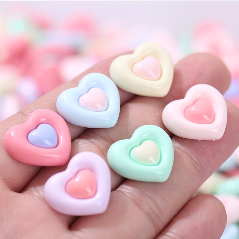 俏妮妮实色亮面彩色爱心