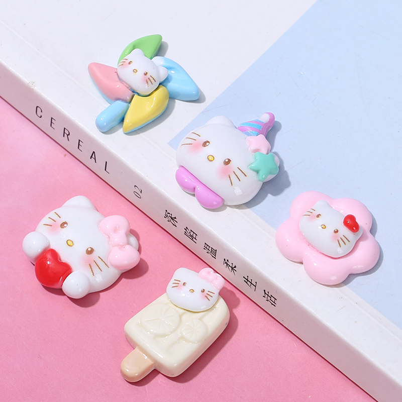 卡通小风车雪糕花朵奶油胶