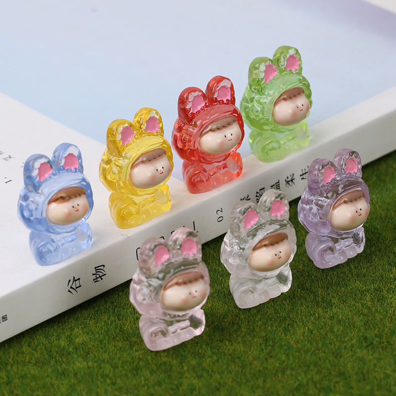 冰透可爱立体彩绘兔子女孩款