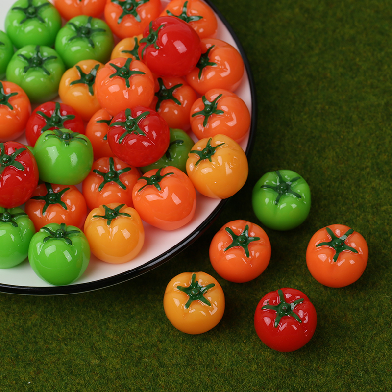 实色亮面彩色立体西红柿