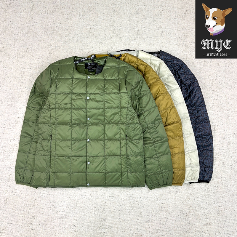 TAION CREW NECK DOWN JKT基础款日系军事风轻薄内胆羽绒夹克104