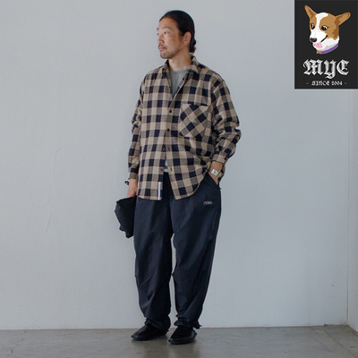 NANAMICA方格提花宽松衬衫26AW