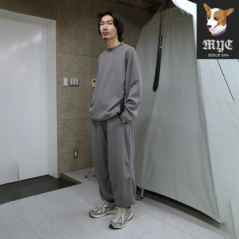 N.HOOLYWOOD CREW NECK LONG SLEEVE 日产抽绳宽松长袖T恤 24SS