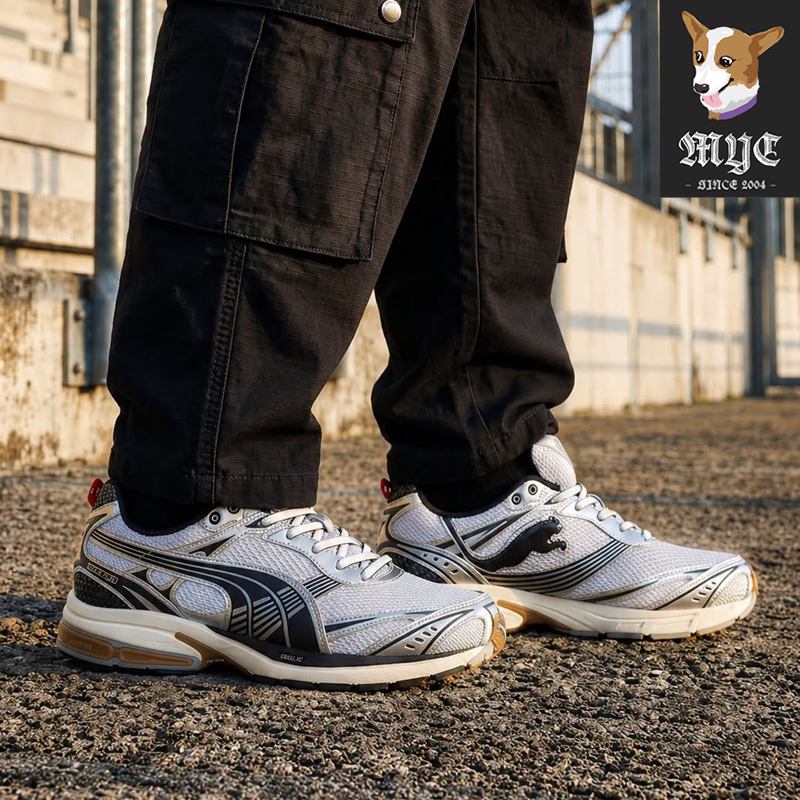 彪马Puma Homura OG+ 男款复古网面透气休闲运动跑鞋 409125-02