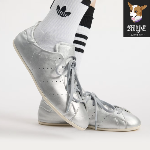 阿迪达斯Adidas STAN SMITH LO PRO 经典银黑百搭薄底板鞋JQ6427