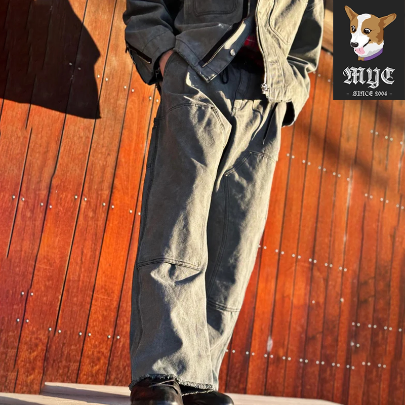 N.HOOLYWOOD TUCK PANTS 水洗做旧休闲工装长裤 25AW