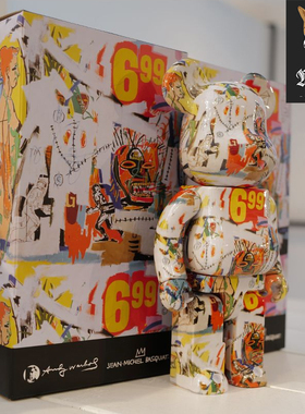 【清仓折扣】BE@RBRICK 400%/1000% 梵高积木熊潮流公仔玩具手办