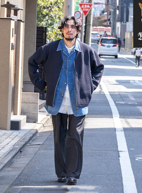 NANAMICA Polyester Twill Club Pants 日产直筒休闲双褶西裤26SS